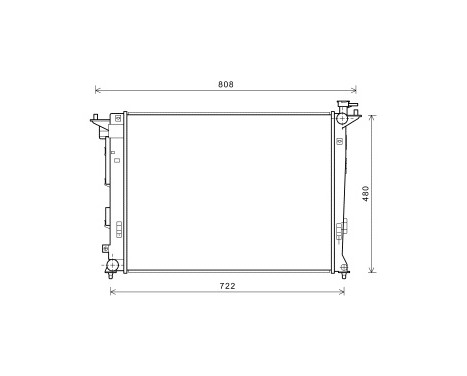 Radiateur, refroidissement du moteur 82002285 International Radiators