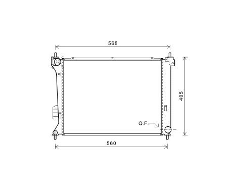 Radiateur, refroidissement du moteur 82002309 International Radiators