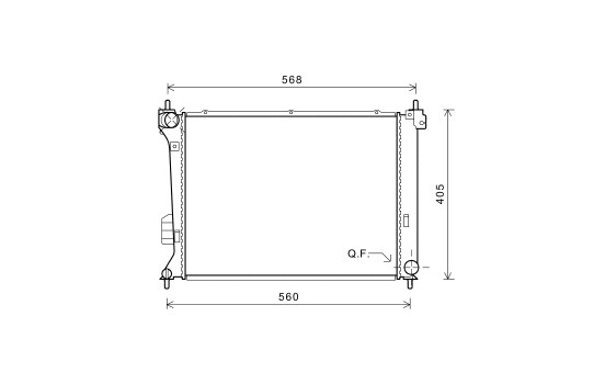 Radiateur, refroidissement du moteur 82002309 International Radiators