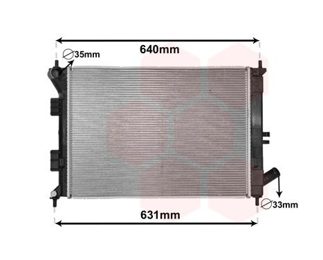 Radiateur, refroidissement du moteur 82002335 International Radiators