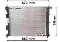 Radiateur, refroidissement du moteur 82002338 International Radiators