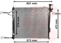 Radiateur, refroidissement du moteur 82002339 International Radiators