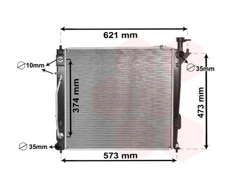 Radiateur, refroidissement du moteur 82002339 International Radiators