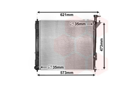 Radiateur, refroidissement du moteur 82002346 International Radiators