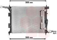 Radiateur, refroidissement du moteur 82002351 International Radiators
