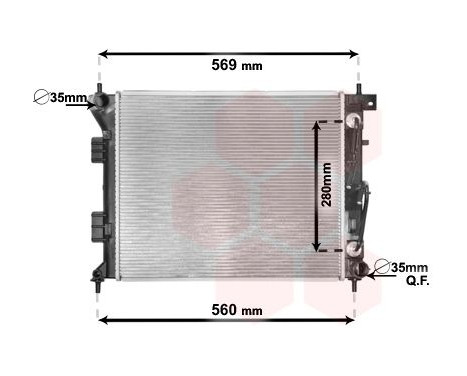 Radiateur, refroidissement du moteur 82002351 International Radiators