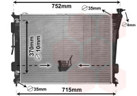 Radiateur, refroidissement du moteur 82002423 International Radiators