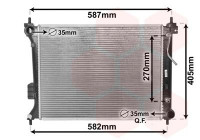 Radiateur, refroidissement du moteur 82002428 International Radiators