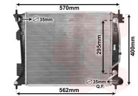 Radiateur, refroidissement du moteur 82002433 International Radiators