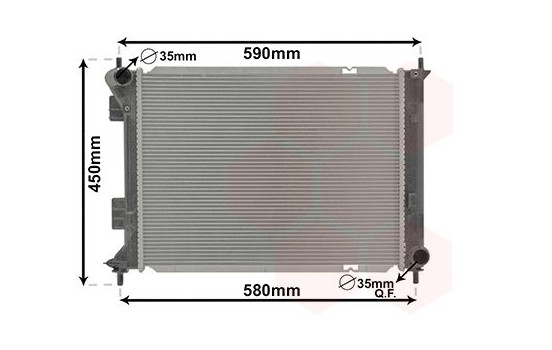 Radiateur, refroidissement du moteur 82012710 International Radiators