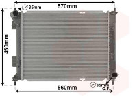 Radiateur, refroidissement du moteur 82012711 International Radiators