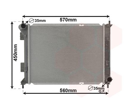 Radiateur, refroidissement du moteur 82012711 International Radiators