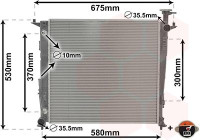 Radiateur, refroidissement du moteur 82012714 International Radiators Plus