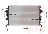 Radiateur, refroidissement du moteur 82012720 International Radiators