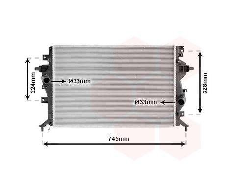 Radiateur, refroidissement du moteur 82012720 International Radiators