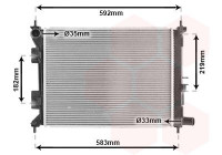 Radiateur, refroidissement du moteur 82012723 International Radiators