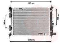Radiateur, refroidissement du moteur 82012725 International Radiators