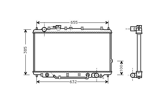 Radiateur, refroidissement du moteur 83002017 International Radiators