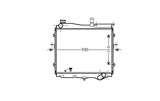Radiateur, refroidissement du moteur 83002024 International Radiators