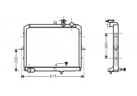 Radiateur, refroidissement du moteur 83002033 International Radiators