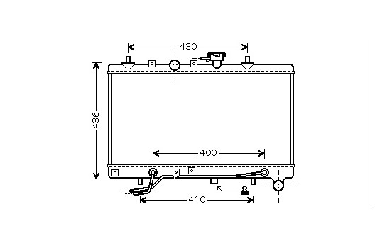 Radiateur, refroidissement du moteur 83002035 International Radiators