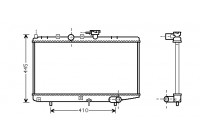 Radiateur, refroidissement du moteur 83002050 International Radiators