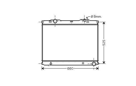 Radiateur, refroidissement du moteur 83002055 International Radiators