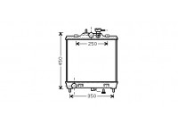 Radiateur, refroidissement du moteur 83002064 International Radiators