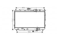 Radiateur, refroidissement du moteur 83002072 International Radiators
