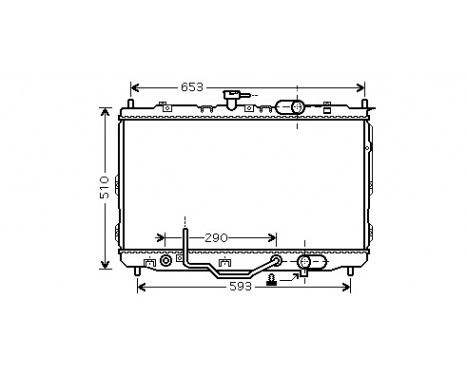 Radiateur, refroidissement du moteur 83002073 International Radiators Plus