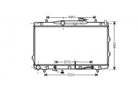 Radiateur, refroidissement du moteur 83002075 International Radiators