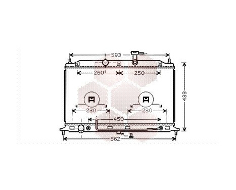 Radiateur, refroidissement du moteur 83002078 International Radiators, Image 2