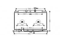Radiateur, refroidissement du moteur 83002078 International Radiators