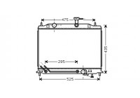 Radiateur, refroidissement du moteur 83002080 International Radiators