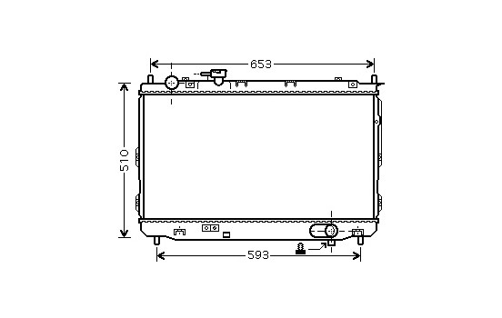 Radiateur, refroidissement du moteur 83002084 International Radiators
