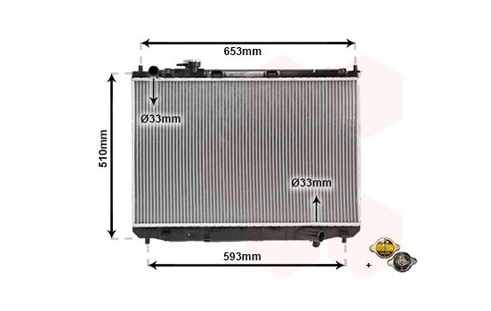 Radiateur, refroidissement du moteur 83002084 International Radiators, Image 2