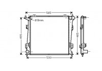 Radiateur, refroidissement du moteur 83002098 International Radiators