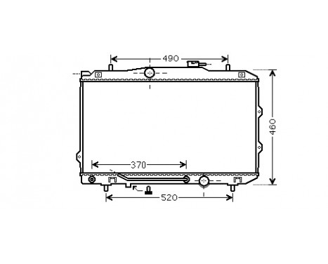 Radiateur, refroidissement du moteur 83002120 International Radiators