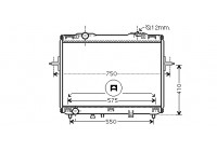 Radiateur, refroidissement du moteur 83002126 International Radiators