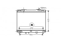 Radiateur, refroidissement du moteur 83002127 International Radiators