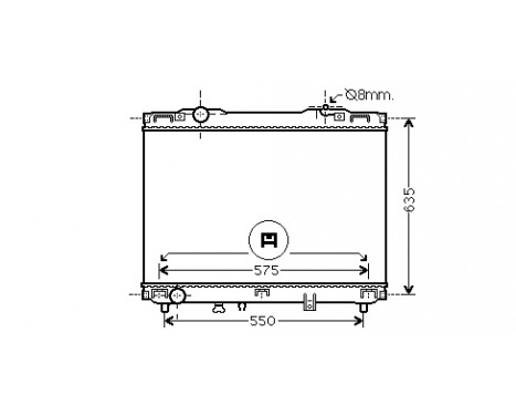 Radiateur, refroidissement du moteur 83002127 International Radiators