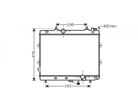 Radiateur, refroidissement du moteur 83002129 International Radiators