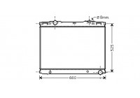 Radiateur, refroidissement du moteur 83002133 International Radiators