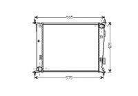 Radiateur, refroidissement du moteur 83002135 International Radiators