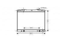 Radiateur, refroidissement du moteur 83002139 International Radiators