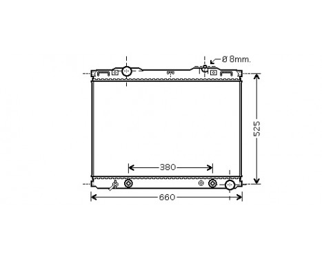 Radiateur, refroidissement du moteur 83002139 International Radiators