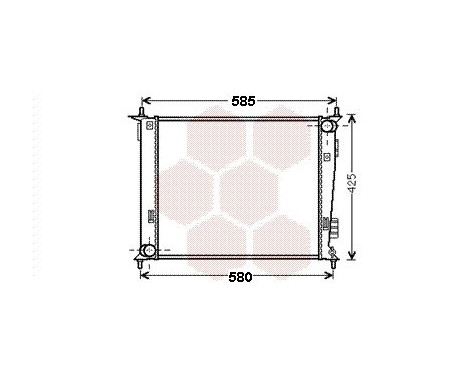 Radiateur, refroidissement du moteur 83002143 International Radiators, Image 2