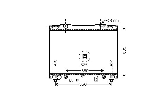 Radiateur, refroidissement du moteur 83002175 International Radiators