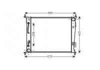 Radiateur, refroidissement du moteur 83002185 International Radiators