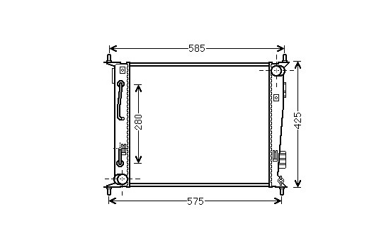 Radiateur, refroidissement du moteur 83002185 International Radiators